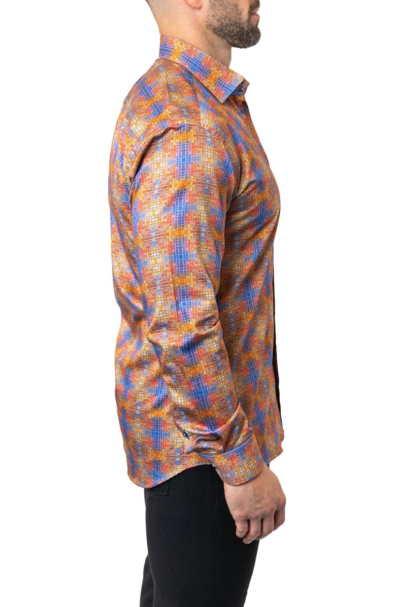 Maceoo Fibonacci Stretchcrosstile Performance Button-Up Shirt, Alternate, color, 