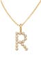  Gold Vermeil Initial R