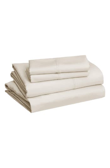J&v Textiles J And V Textiles 1000 Thread Count Luxe Egyptian Cotton Sheet Set In White