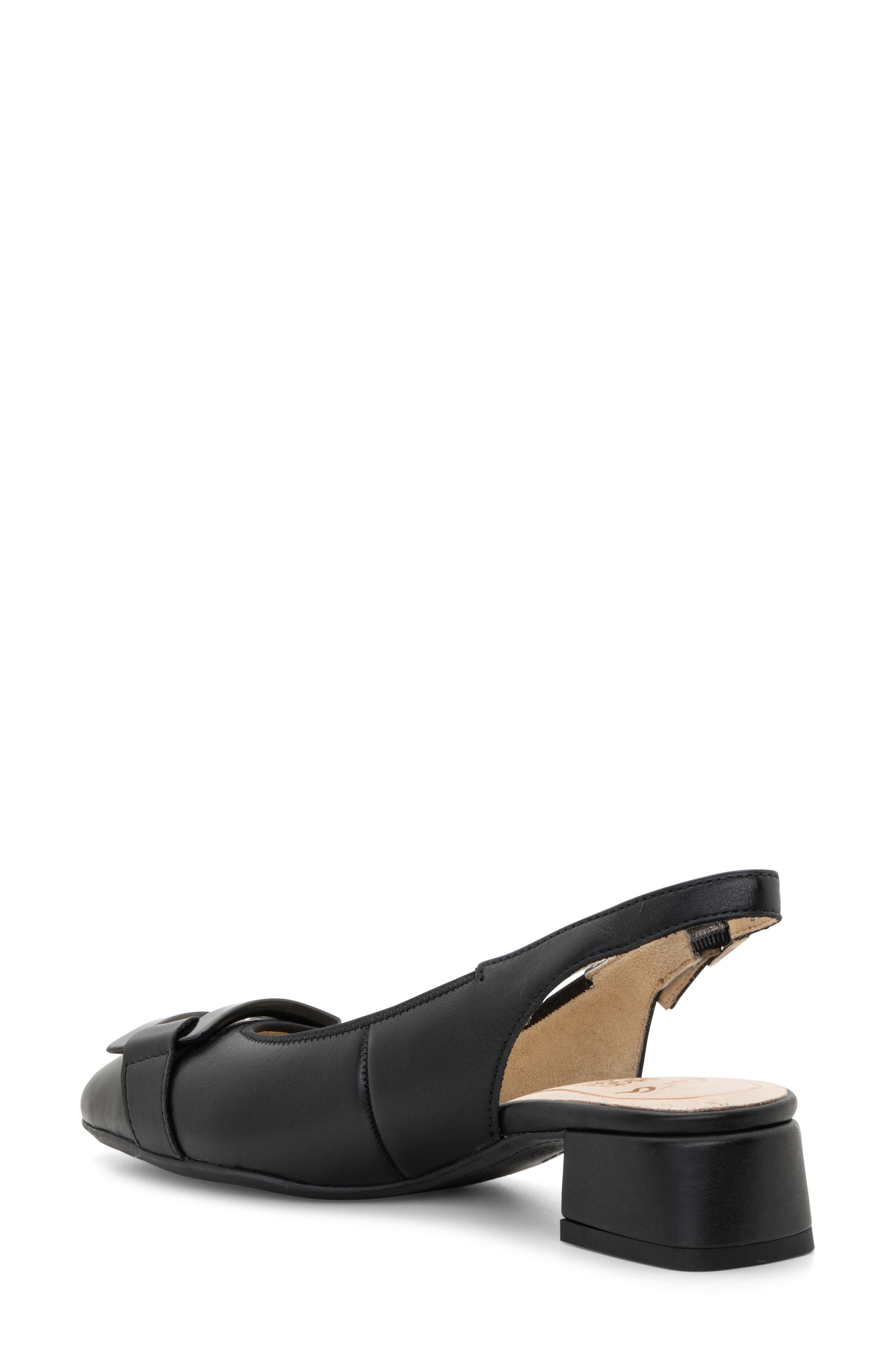 Gallant Leather Slingback Pump, Alternate, color, BLACK