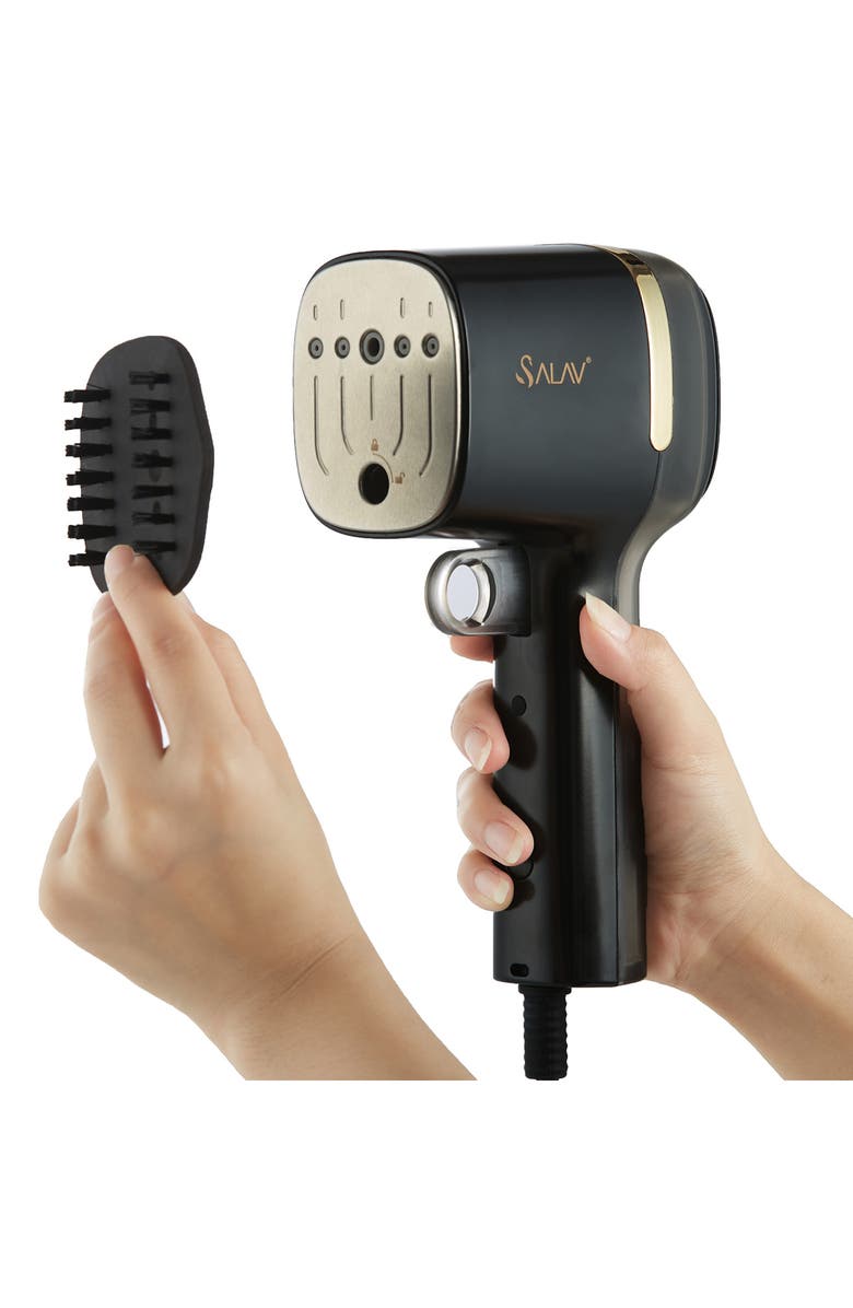 SALAV Quicksteam Travel Steamer, Alternate, color, Onyx