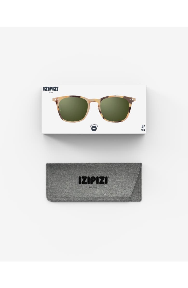 IZIPIZI #E 49mm Trapeze Sunglasses, Alternate, color, Light Tortoise