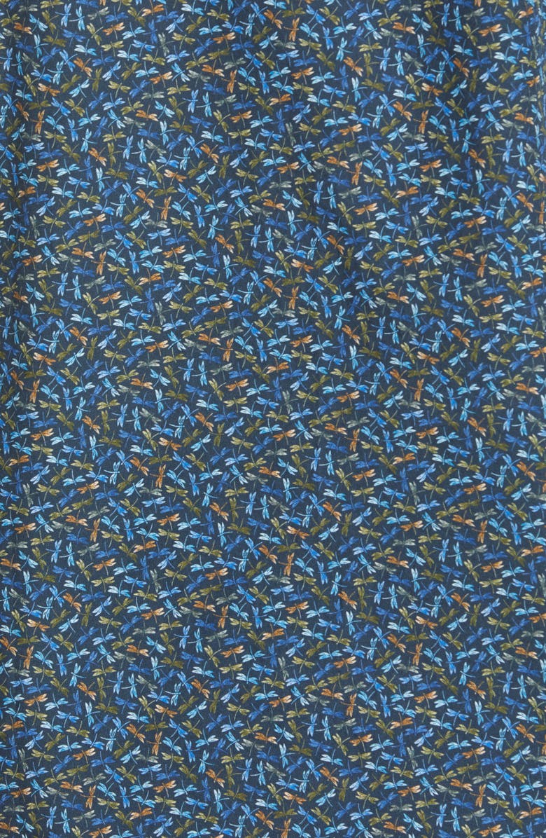 Robert Barakett Holton Dragonfly Short Sleeve Button-Up Shirt, Alternate, color, 