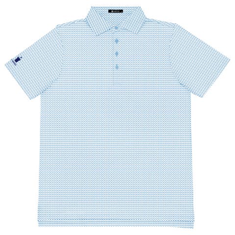 Castle Print Performance Polo Shirt