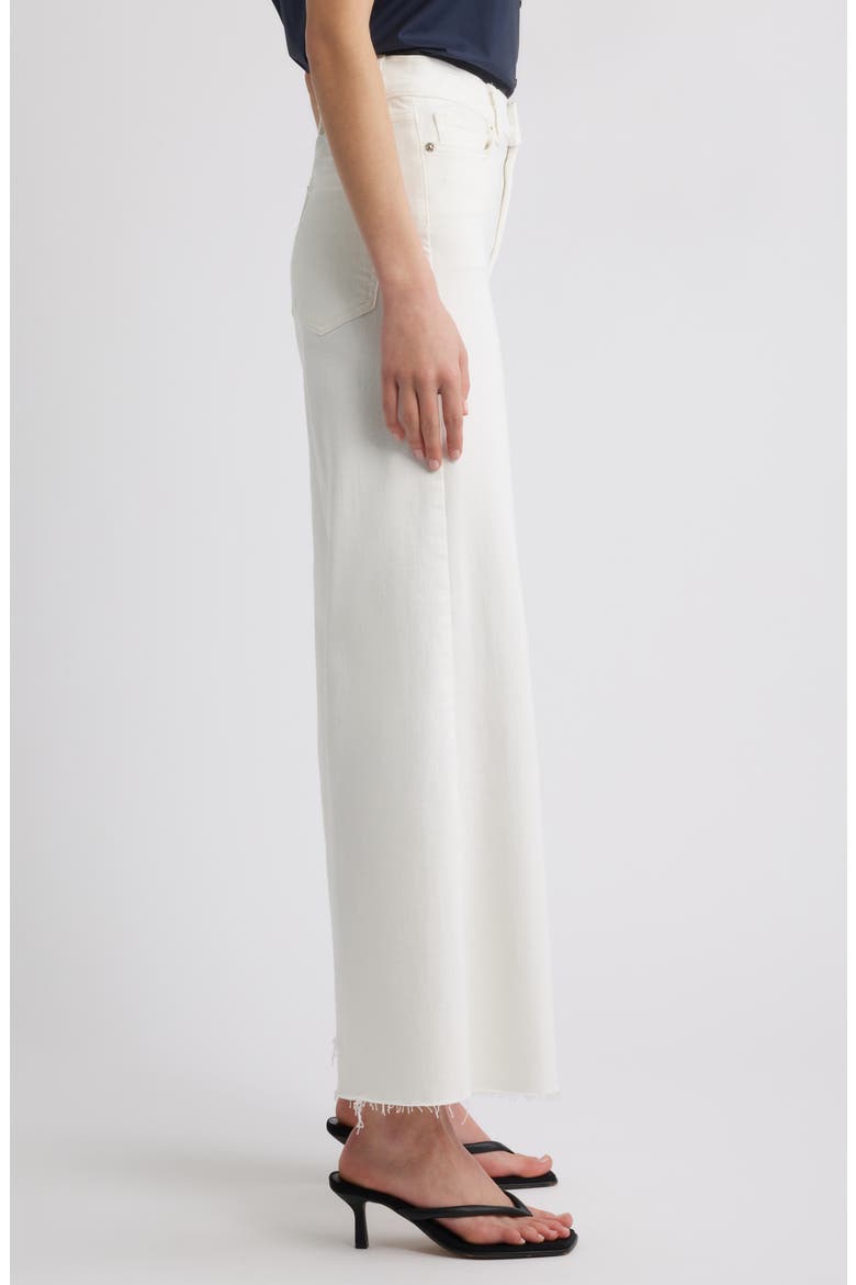 Le Palazzo Raw Hem Crop Wide Leg Jeans, Alternate, color, AU NATURAL CLEAN RAW AFTER