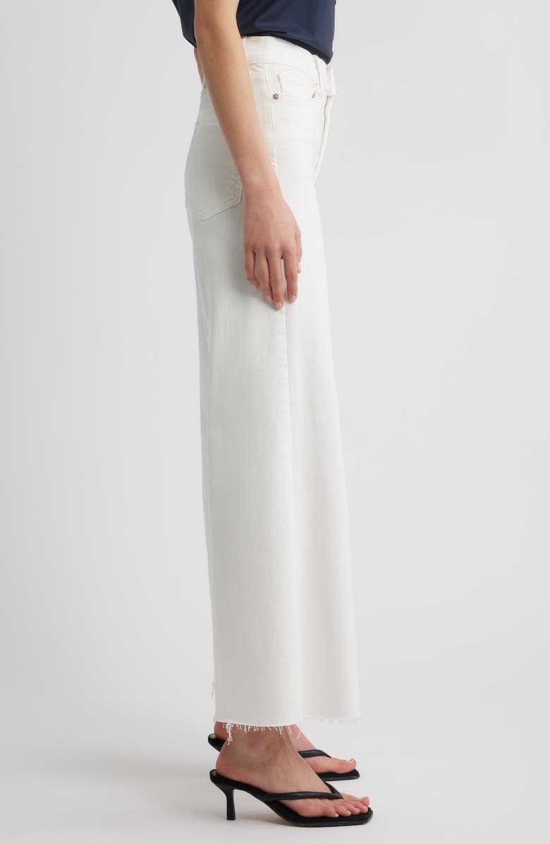 FRAME Le Palazzo Raw Hem Crop Wide Leg Jeans, Alternate, color, Au Natural Clean Raw After
