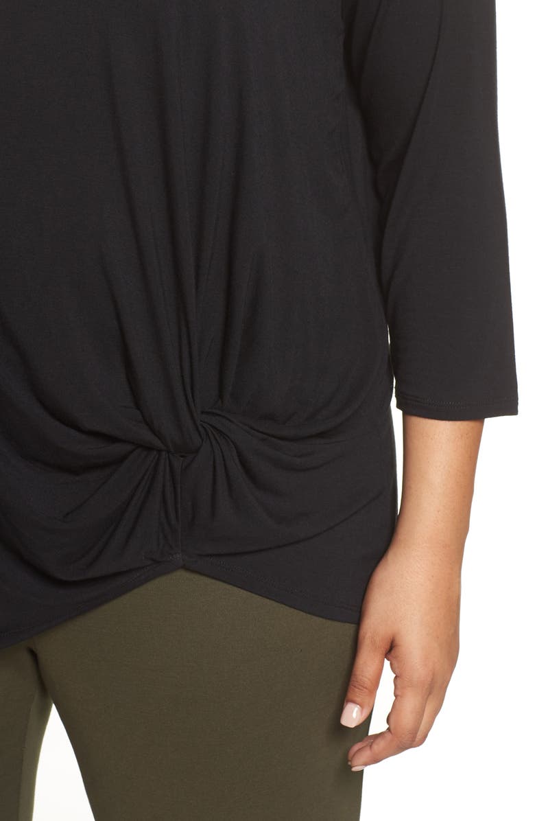 Sejour Knot Hem Tee, Alternate, color,