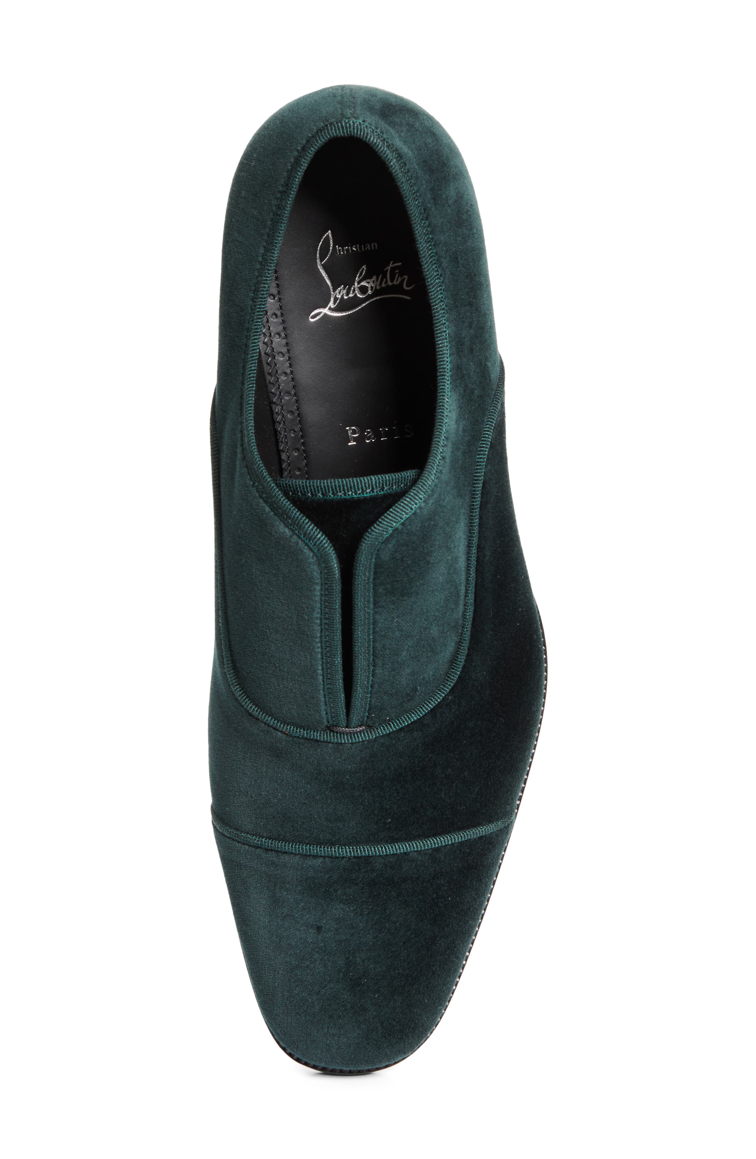 Christian Louboutin Alpha Male II Cap Toe Slip-On, Alternate, color, Agave
