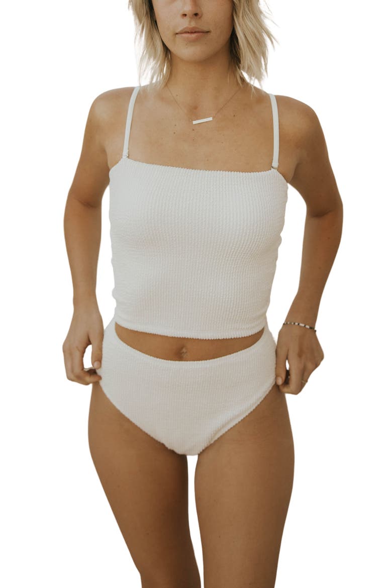 High Tide Tankini Top, Main, color, White