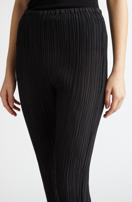 Bite Studios Parchment Pleated Cotton & Silk Pants In Black