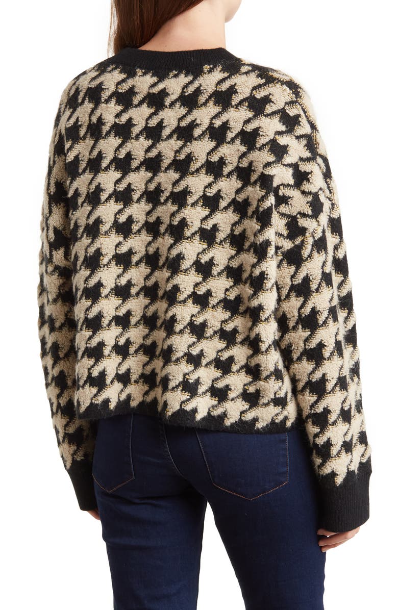 MAX STUDIO Houndstooth Dolman Sweater, Alternate, color,