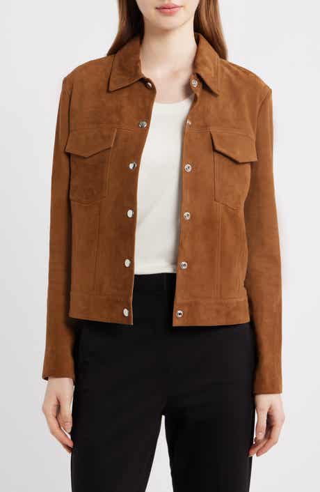 Reece Suede Trucker Jacket