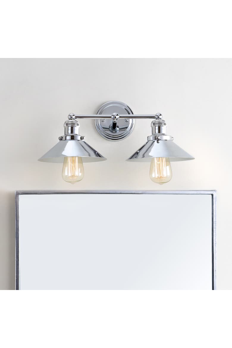 July 2-light Metal Vanity Light, Alternate, color, Chrome