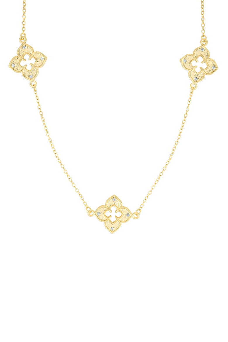3-Piece Mixed Clover Jewelry Set, Alternate, color, GOLD