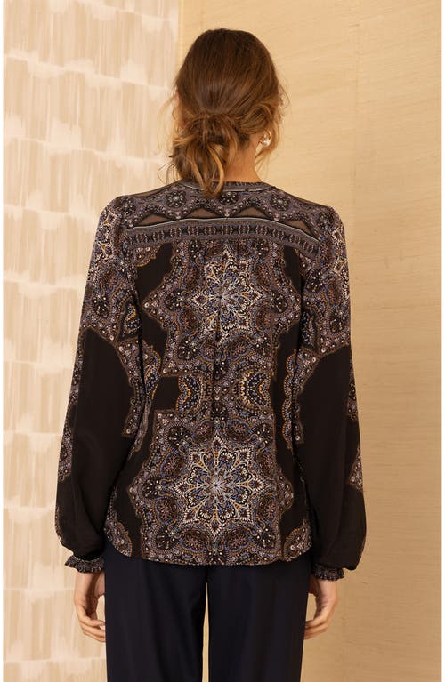 Hale Bob Layne Silk Top In Multi
