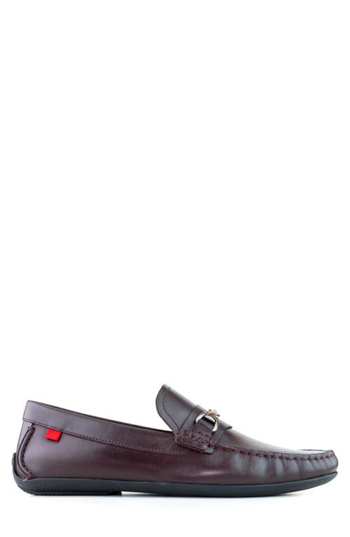 Marc Joseph New York Park Ave Bit Loafer In Wine Burnished Napa