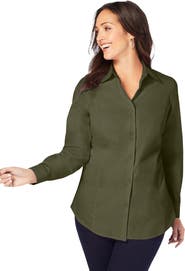 Jessica London Stretch Poplin Shirt