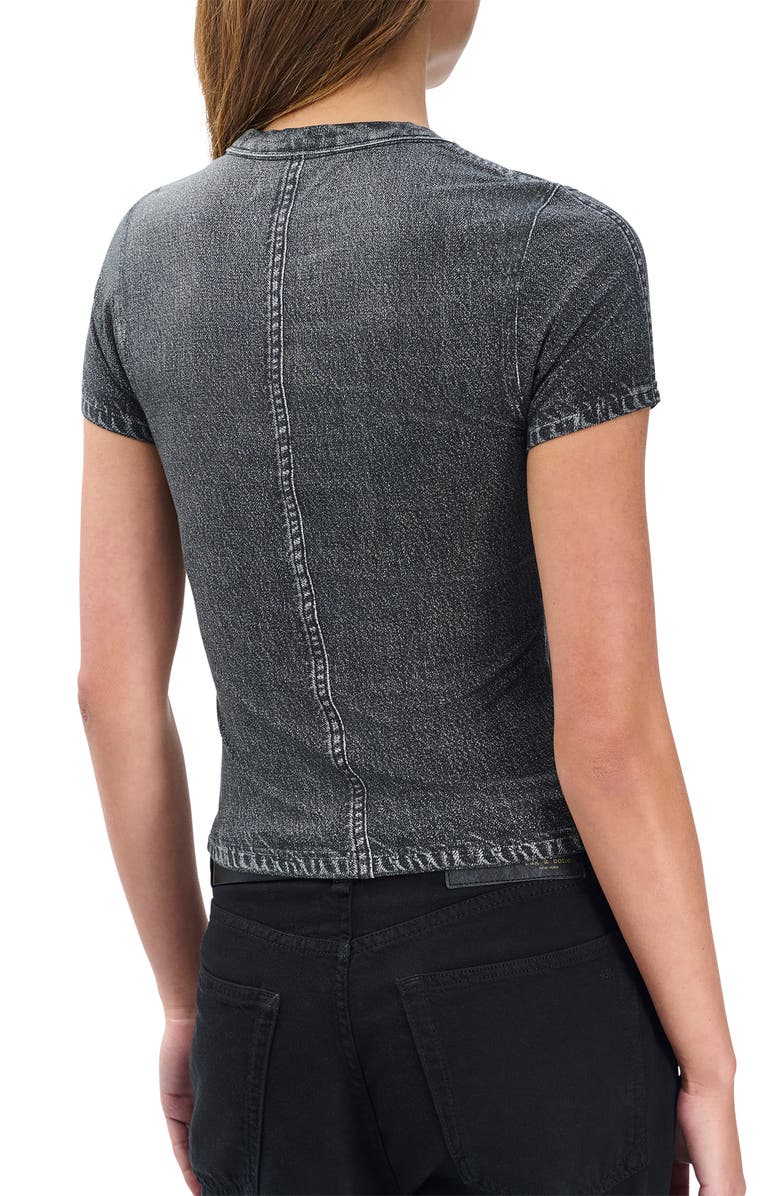 rag & bone Miramar Trompe l'Oeil Print T-Shirt, Alternate, color, Washed Black