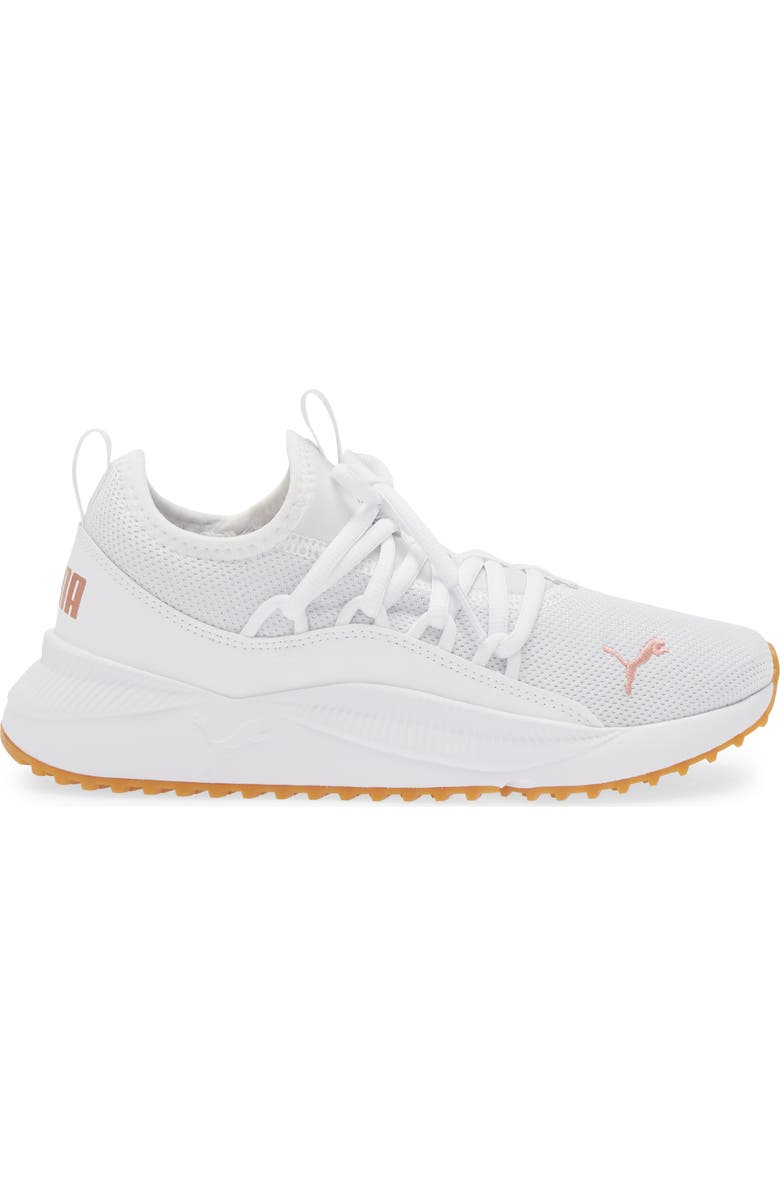 PUMA Pacer Future Web Knit Sneaker, Alternate, color, Puma White-Copper Rose