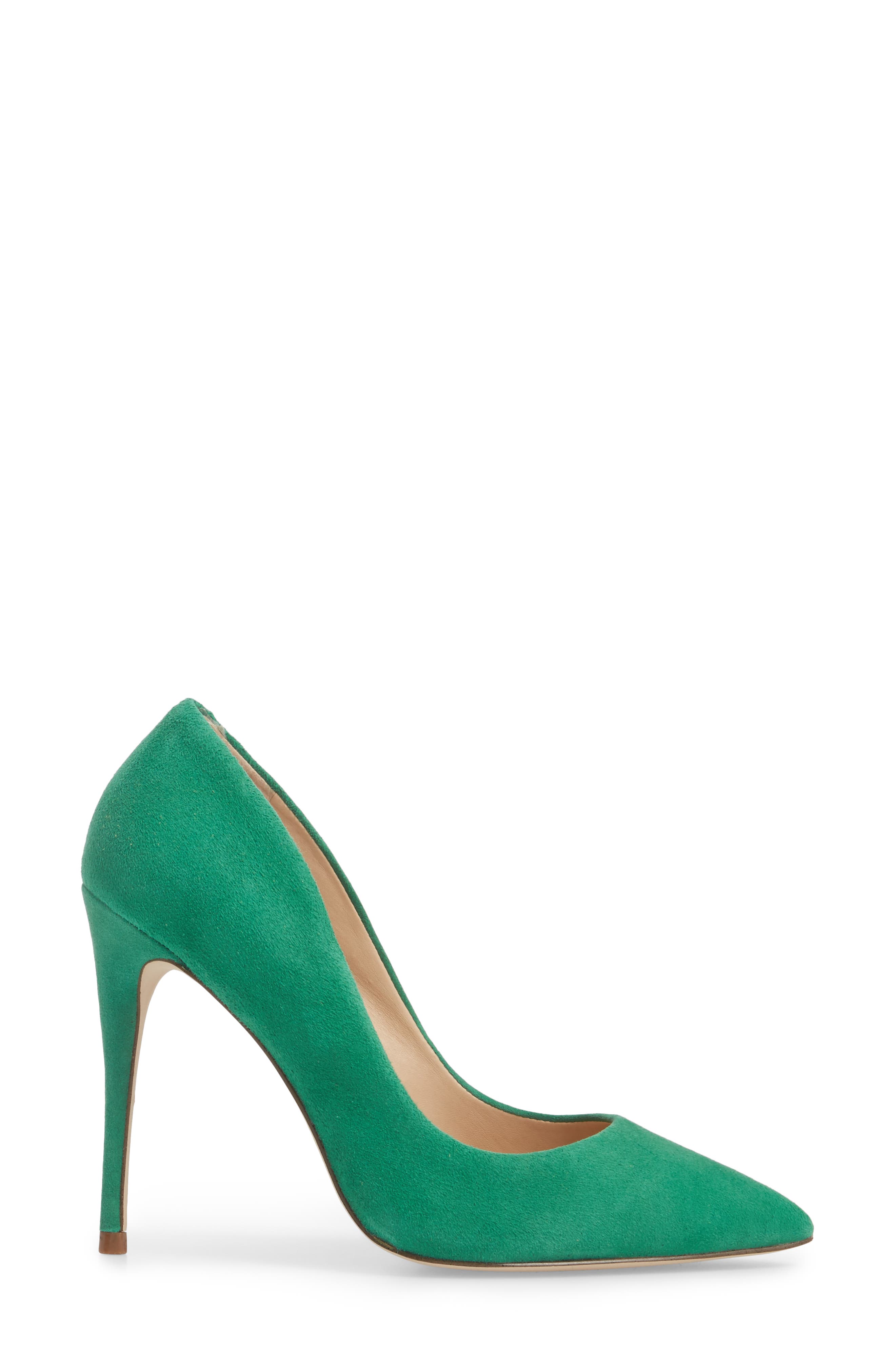Daisie Pointy-Toe Pump, Alternate, color, GREEN SUEDE