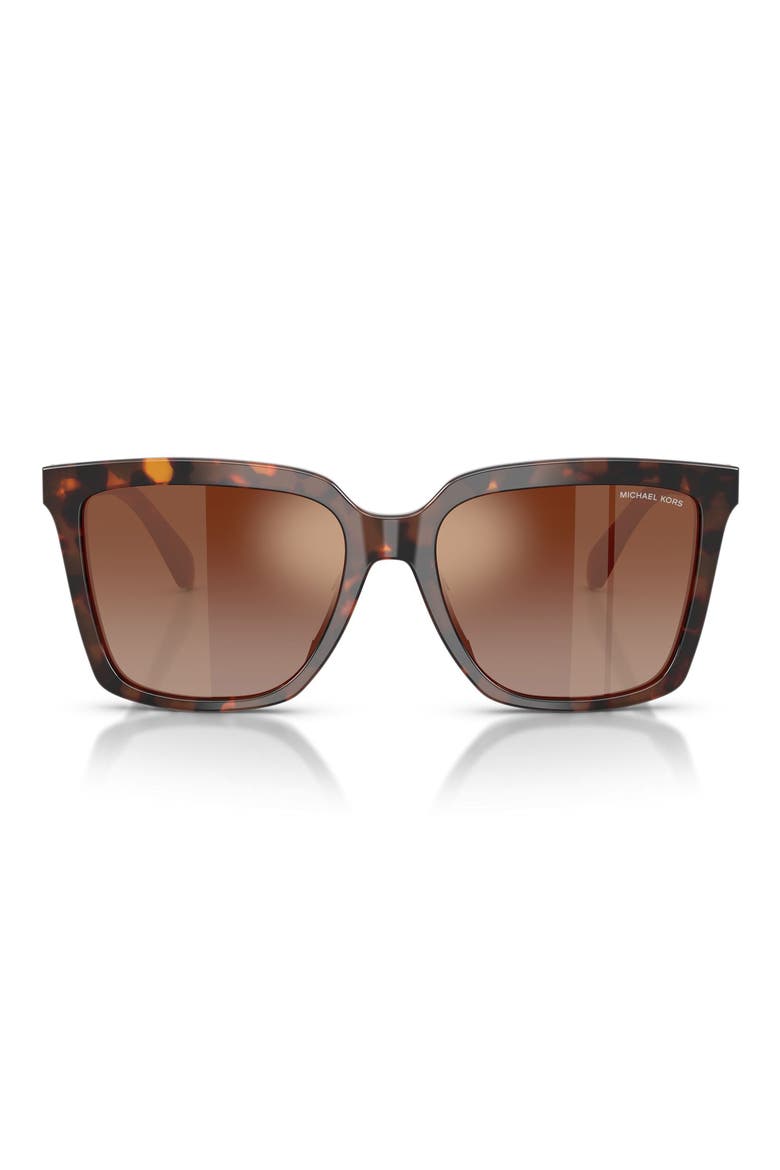 Menaggio 53mm Gradient Square Sunglasses, Main, color, LUGGAGE TORTOISE / BROWN RED