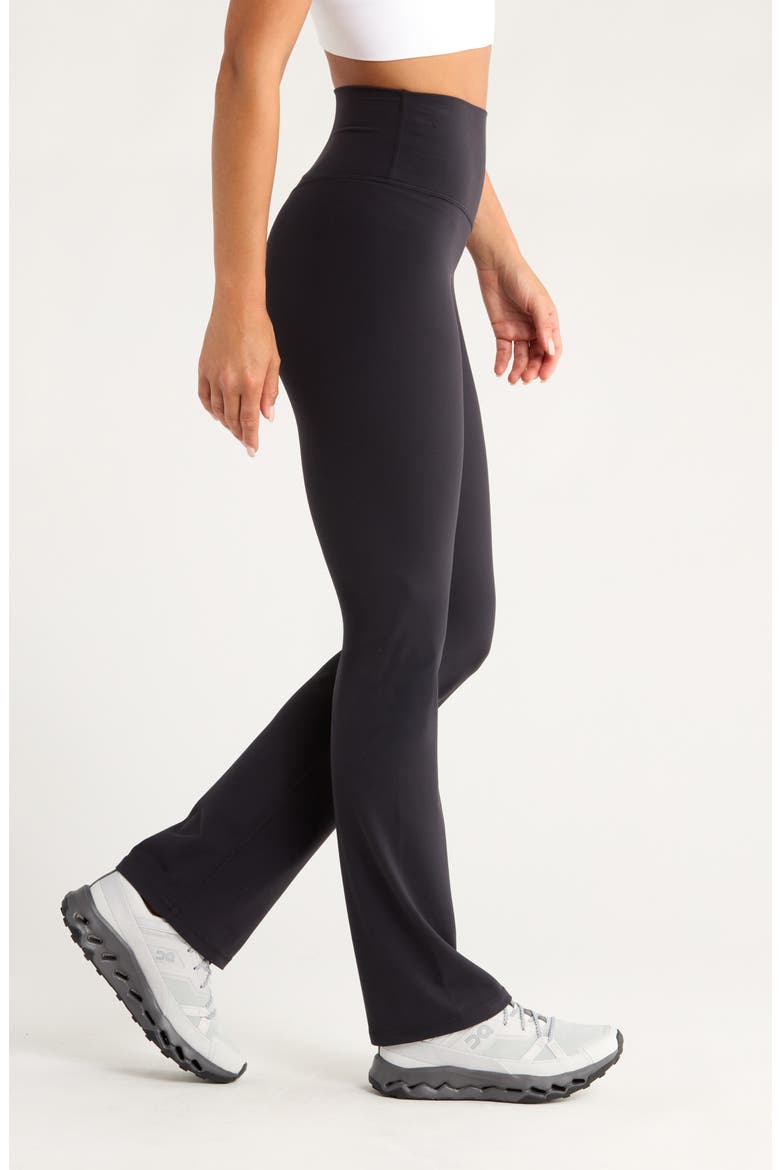Studio Luxe Bootcut Leggings, Alternate, color, BLACK