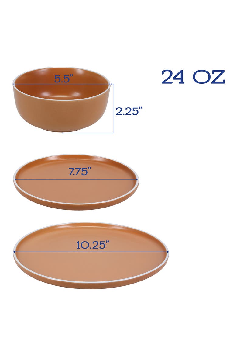 12-Piece Tempo Terracotta Dish Set, Alternate, color, TERRACOTTA