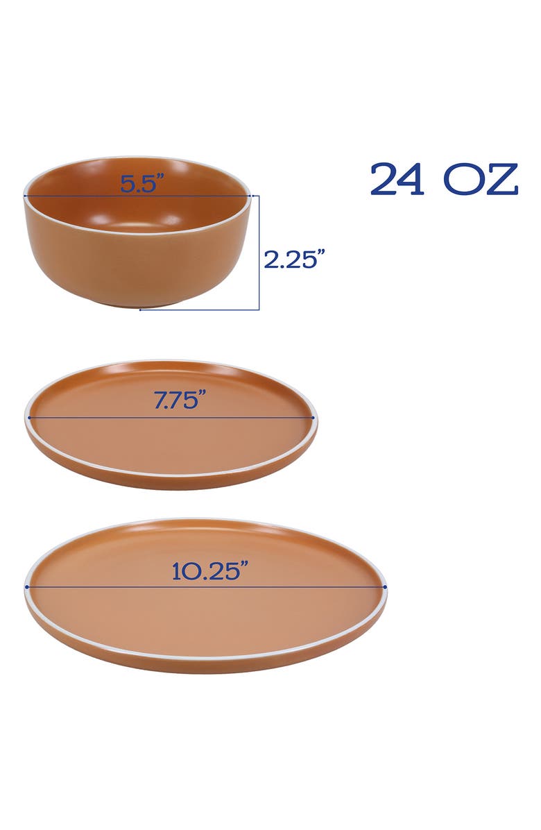 BIA Cordon Bleu 12-Piece Tempo Terracotta Dish Set, Alternate, color, Terracotta