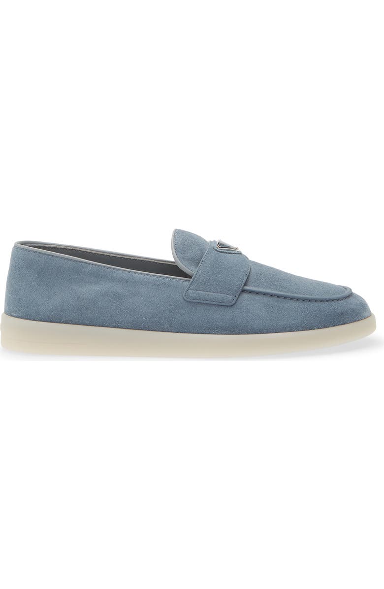 Prada St. Tropez Loafer, Alternate, color, Denim