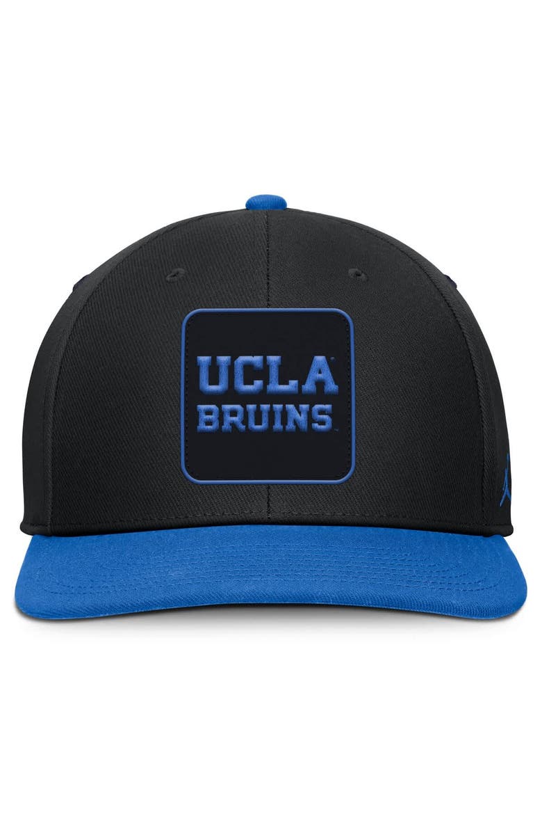 Men's Jordan Brand Black/Blue UCLA Bruins 2025 Sideline Campus Pro Local Snapback Hat, Alternate, color, Black