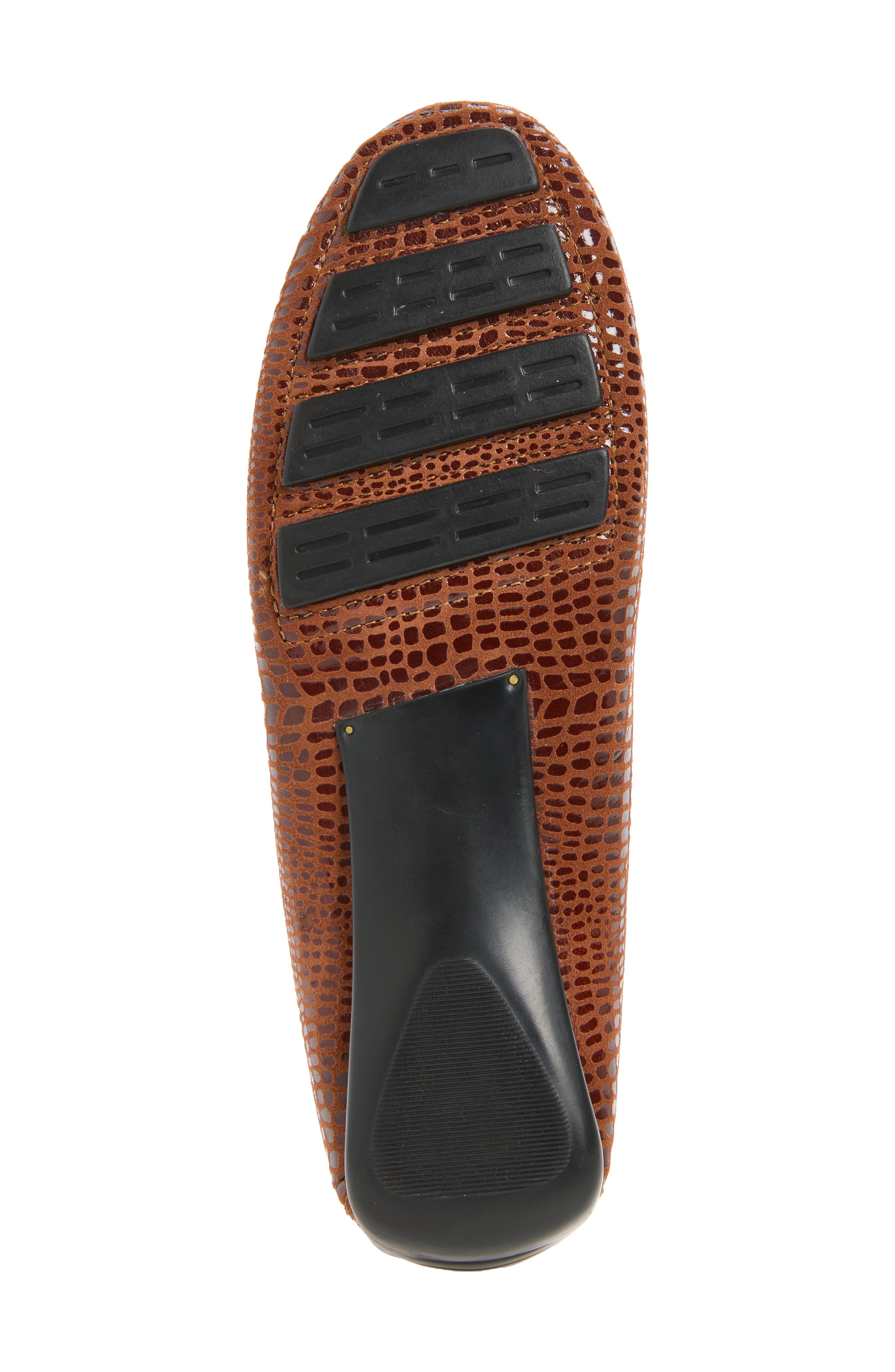 Anna Croc Embossed Loafer, Alternate, color, LUGGAGE