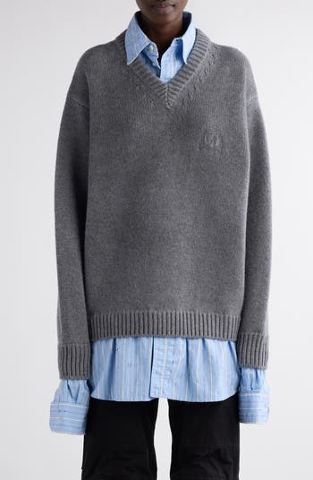 Balenciaga v neck sweater online