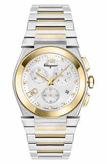 FERRAGAMO Vega Chronograph Swiss Quartz Bracelet Watch, 40mm