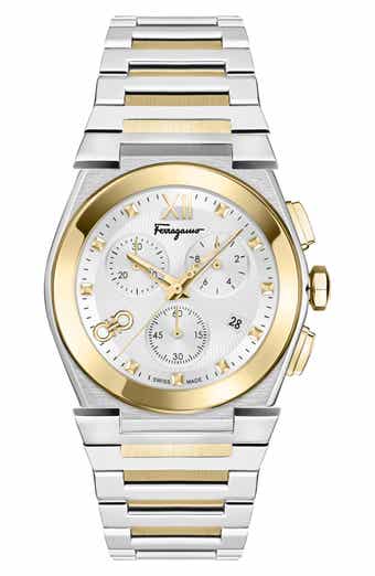FERRAGAMO Vega Chronograph Swiss Quartz Bracelet Watch, 40mm