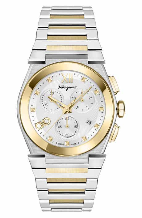 FERRAGAMO Vega Chronograph Swiss Quartz Bracelet Watch, 40mm