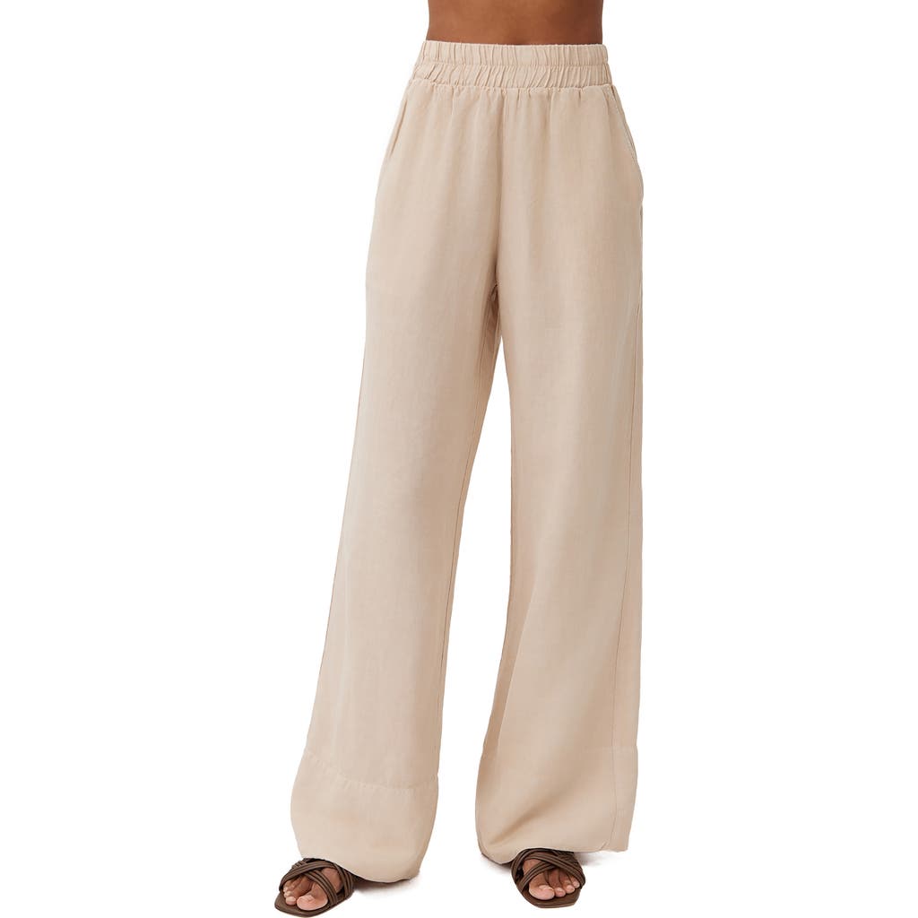 Shop Bella Dahl Wide Leg Linen Blend Pants