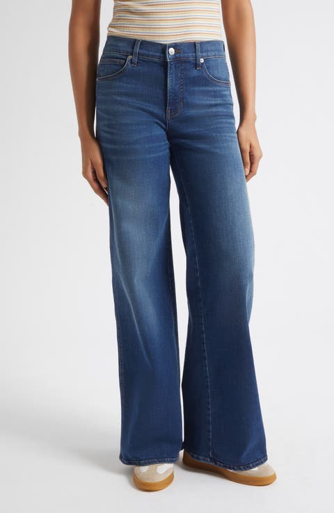 Taylor Mid Rise Wide Leg Jeans