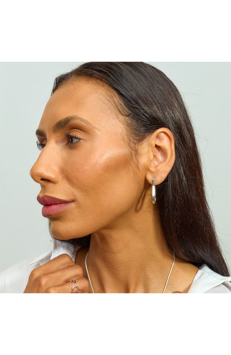 Lucy Quartermaine Petal Hoops Extra Large, Alternate, color, Sterling Silver