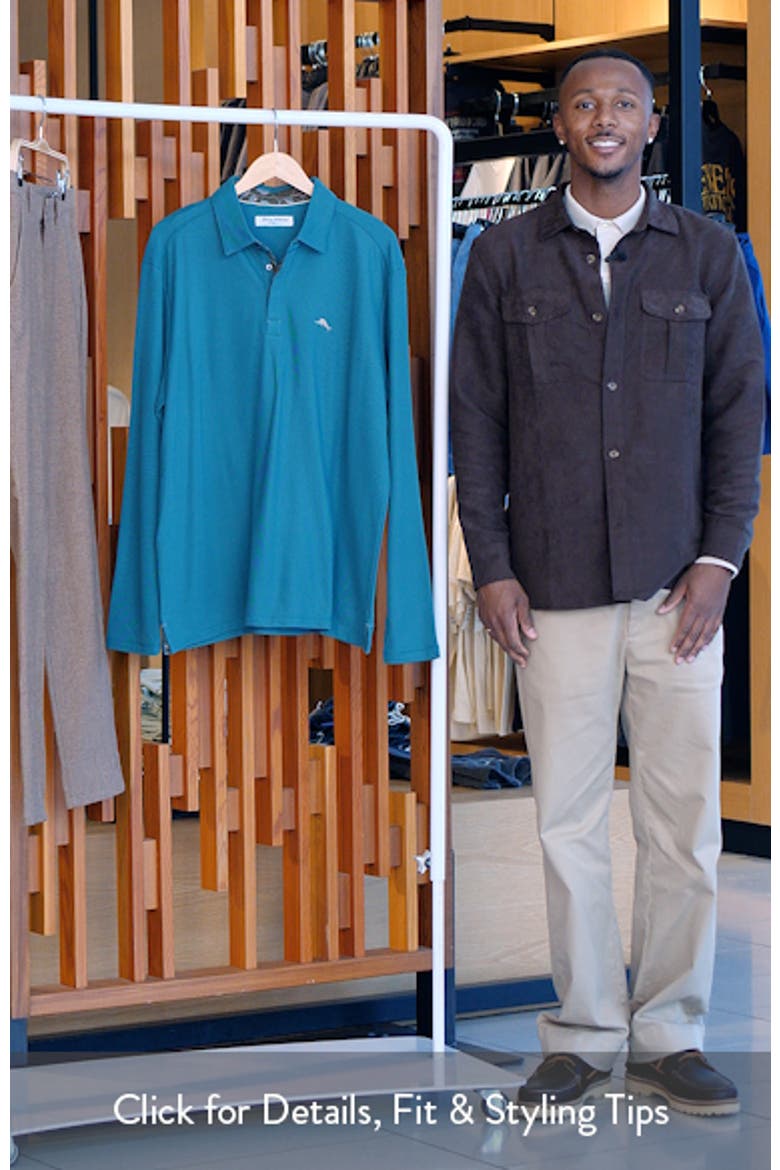 Vintage Vines Long Sleeve Five O'Clock IslandZone® Piqué Polo video