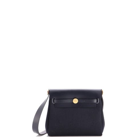 Herbag Zip Toile and Leather 20