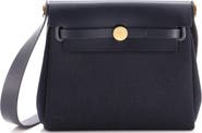 Pre-Owned Hermes Herbag Zip Toile and Leather 20
