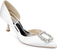 Badgley Mischka Collection Fabia Embellished Pointed Toe Pump