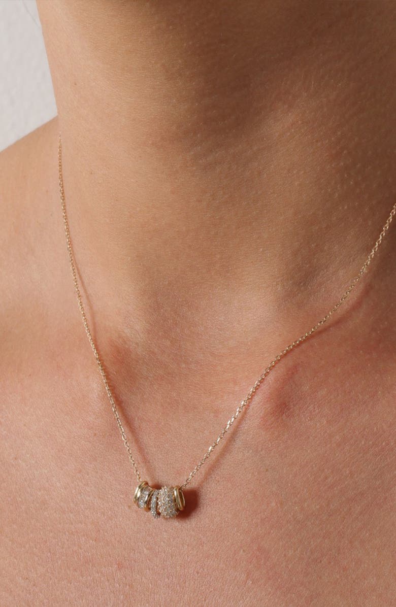 Adina Reyter Pavé Amethyst Wide Bead Charm, Alternate, color, 