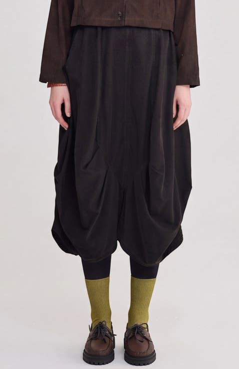 Ninon Velvet Balloon Skirt