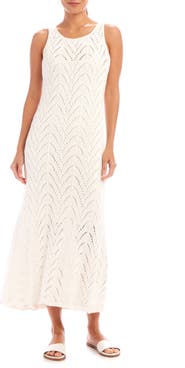 Karen Kane Flowy Openwork Midi Dress