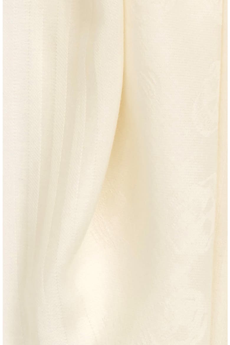 Skull Jacquard Wool Scarf, Alternate, color, 9200 IVORY