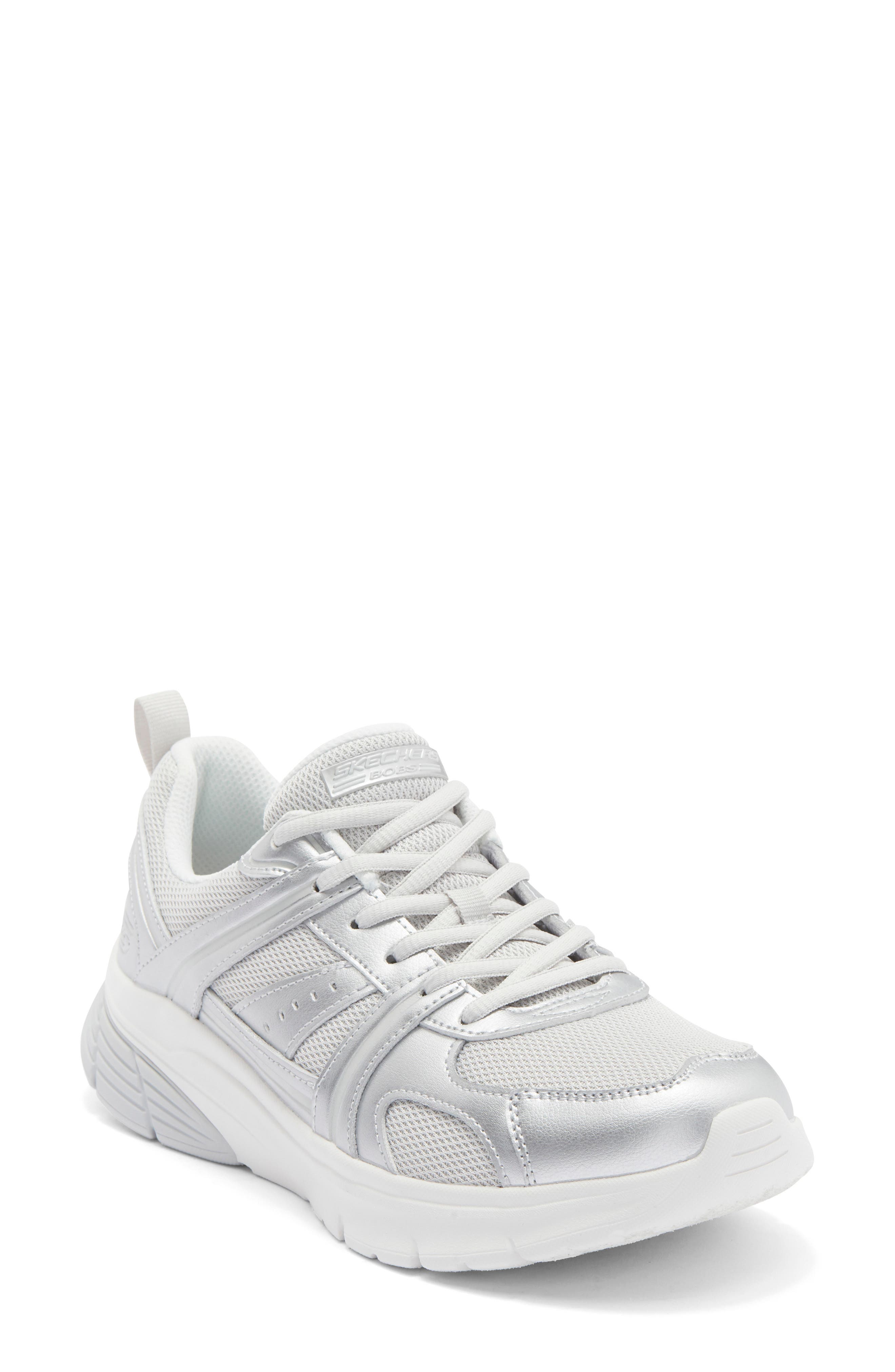 SKECHERS BOBS Vamos Sneaker, Main, color, Silver