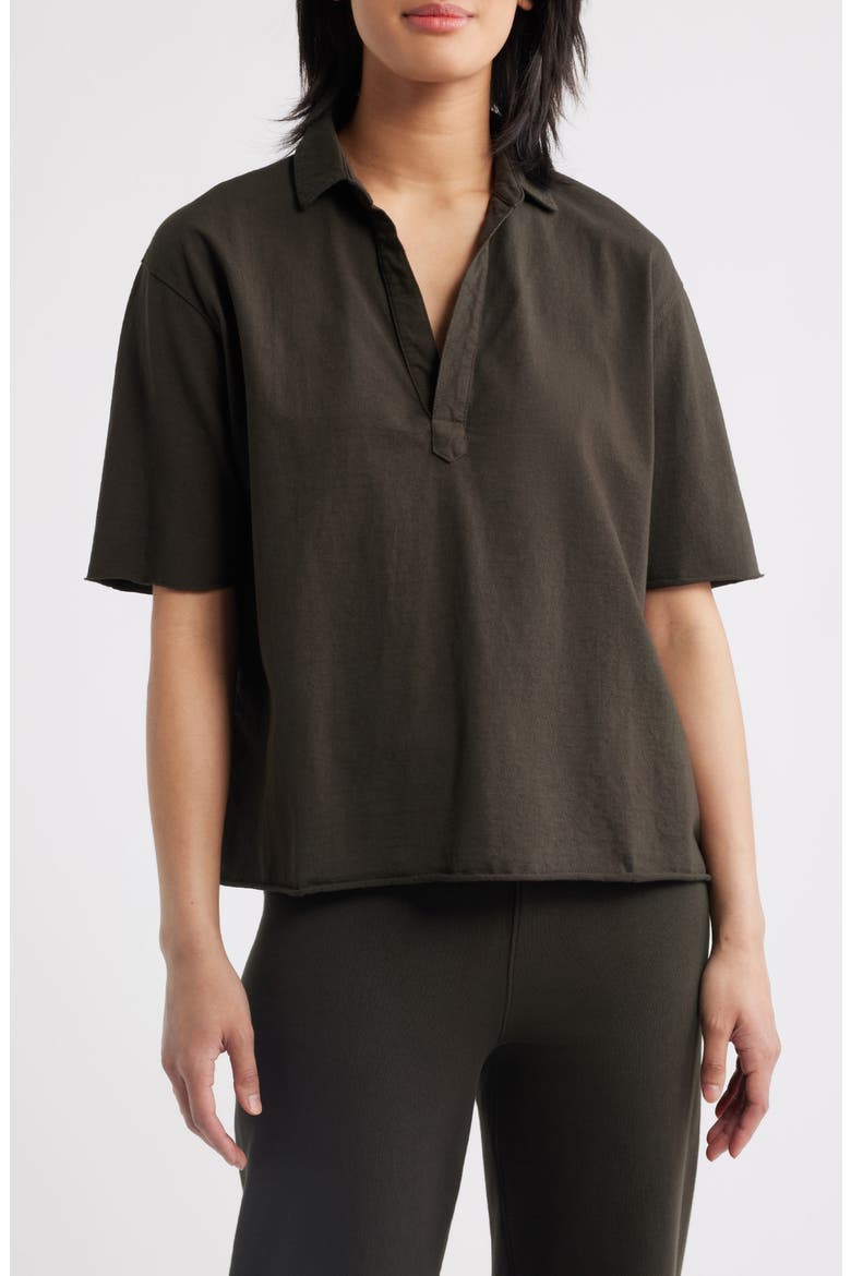 Patty Popover Henley Top, Main, color, FOREST