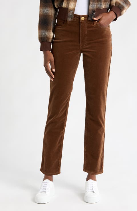 Rachael High Waist Corduroy Mom Jeans (Regular & Petite)