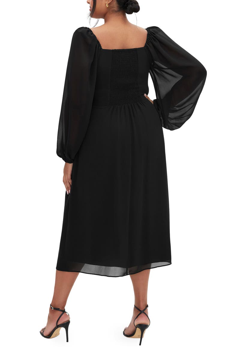 City Chic Orla Mixed Media Dress, Alternate, color,